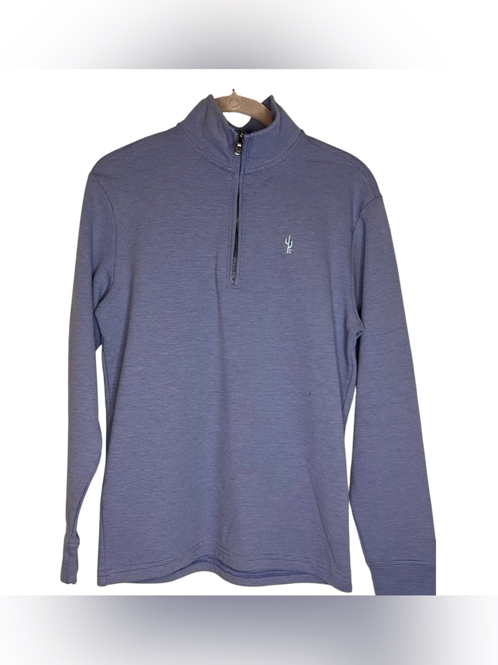 Vineyard Vines Arizona Cactus 1/4 Zip Pullover Womens XS Blue Striped